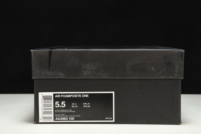 nike air foamposite one chrome white aa3963-100