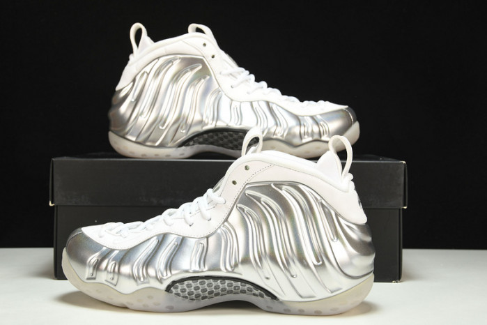 nike air foamposite one chrome white aa3963-100
