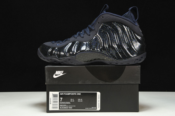 nike air foamposite one obsidian glitter aa3963-400