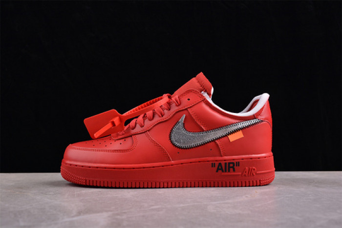 off white x nike air force 1 red ao4297-600