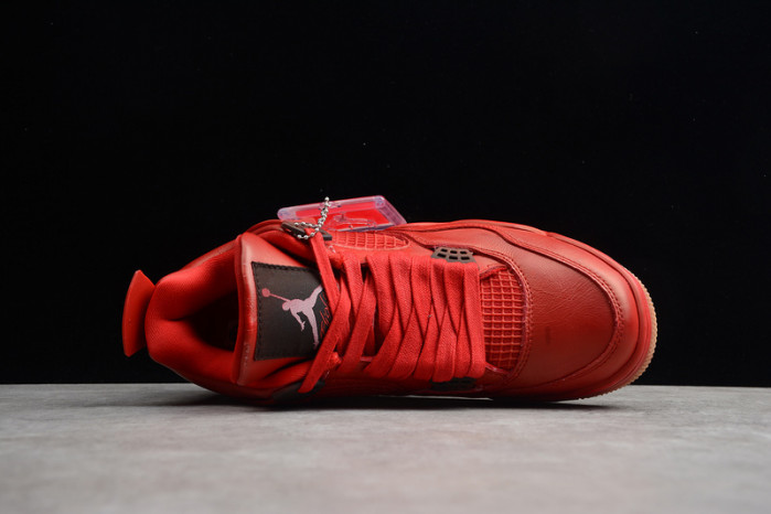 air jordan 4 fire red gum singles day av3914-600