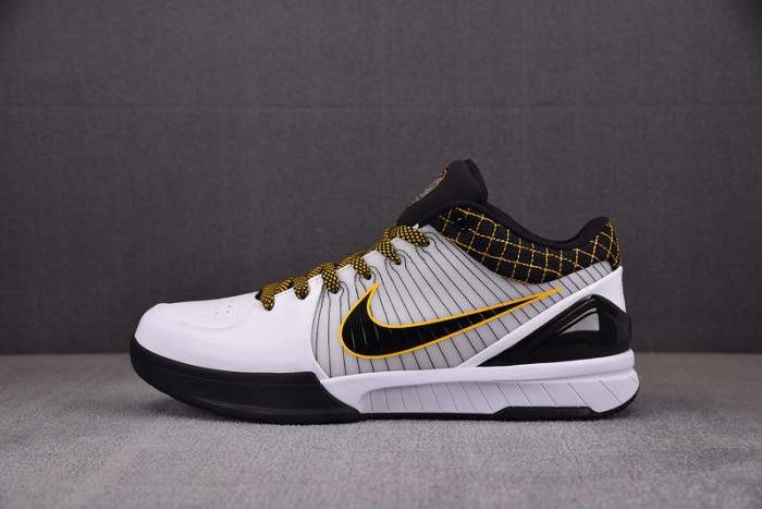 nike kobe 4 protro white black del sol av6339-101