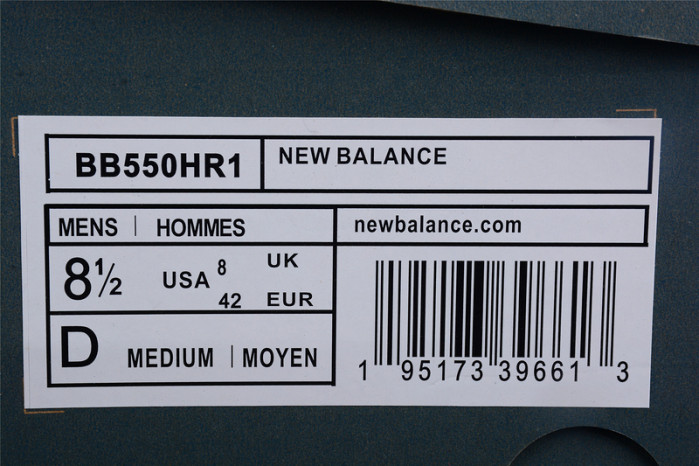 new balance 550 white red black - bb550hr1