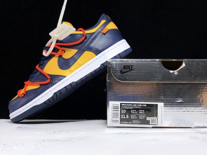nike dunk low ofw michigan - ct0856-700