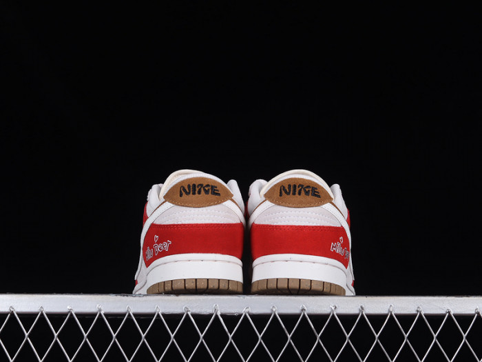 nike dunk low 85 christmas white red brown do9457-112