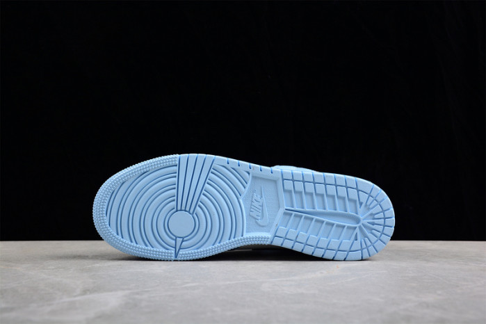 jordan 1 mid ice blue - 555112-401