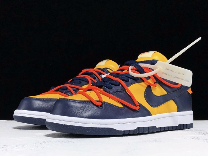 nike dunk low ofw michigan - ct0856-700