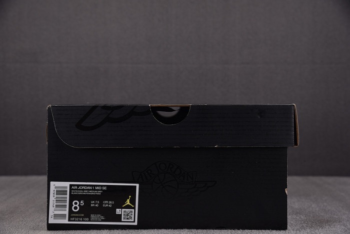 Jordan 1 Mid SE White Medium Grey Cool Grey HF3216-100