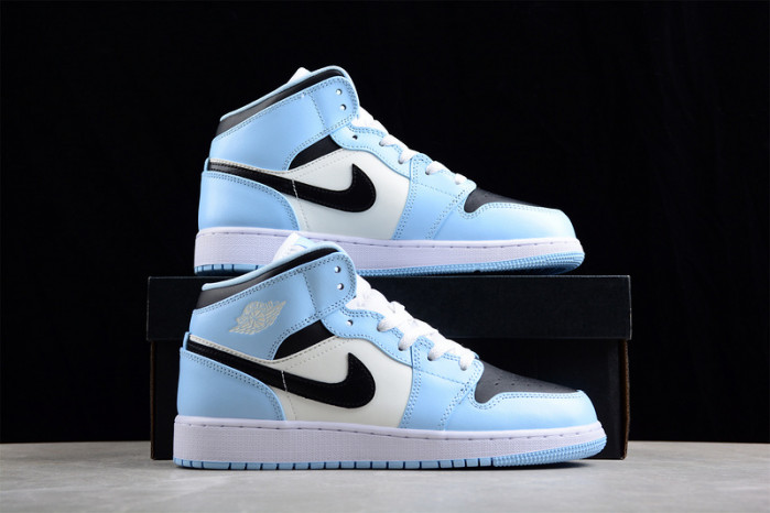 jordan 1 mid ice blue - 555112-401