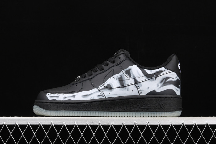 nike air force 1 low black skeleton halloween bq7541-001