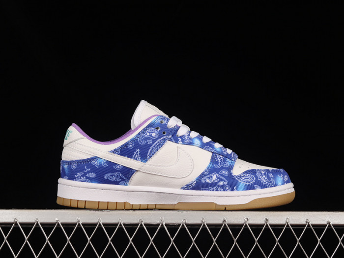 nike sb dunk low white navy blue purple ct5053-041