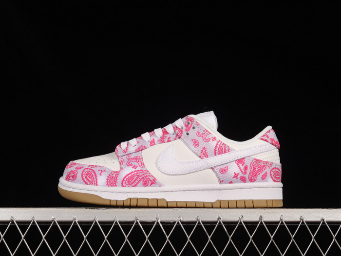 nike sb dunk low white rose red gum ct5053-061