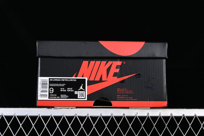 jordan 1 low og bleached coral - cz0790-061