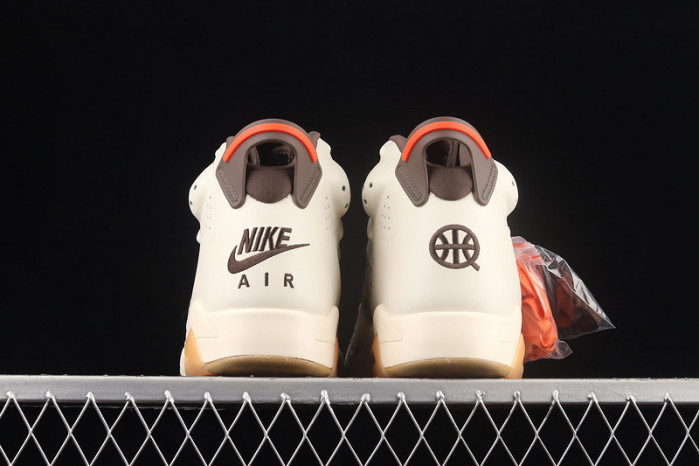 air jordan 6 retro quai54 sail brown cz4152-100