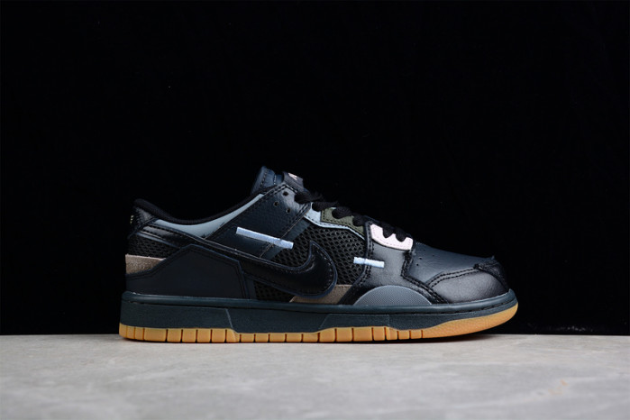 nike dunk low scrap black gum db0500-001