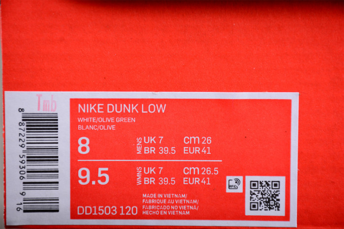 nike dunk low medium olive (w) - dd1503-120