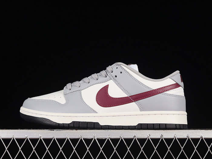 nike dunk low grey team red dd1503-122