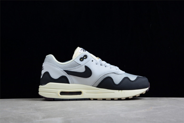 patta x nike air max 1 black white grey dh1348-002