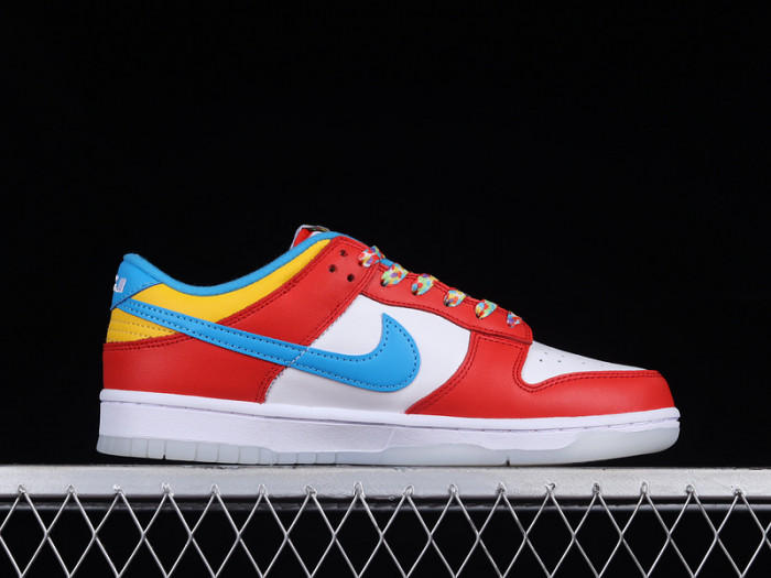 lebron james nike dunk low fruity pebbles dh8009-600