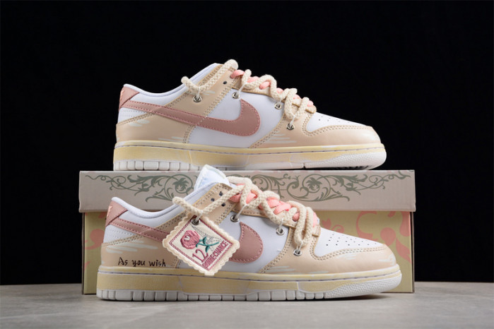 nike dunk low white pink dh9765-100