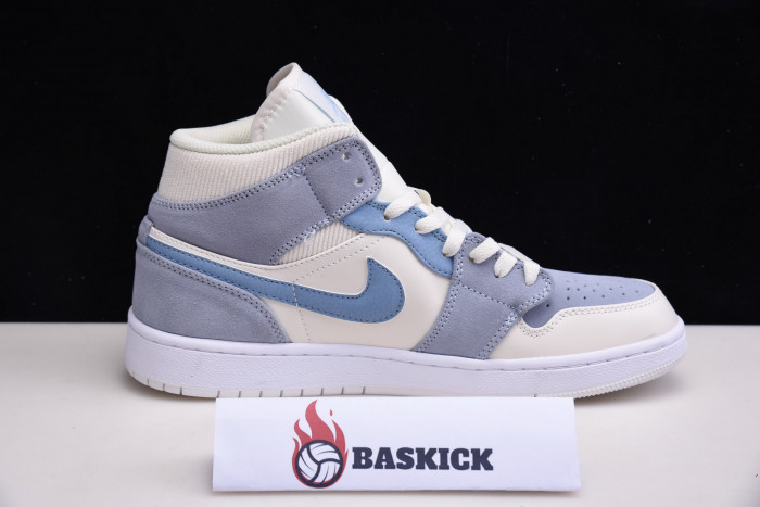 jordan 1 mid mix materials blue tan da4666-100