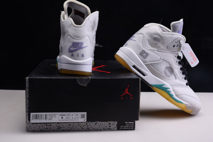 ofw air jordan 5 sp grey green - ct8480-105