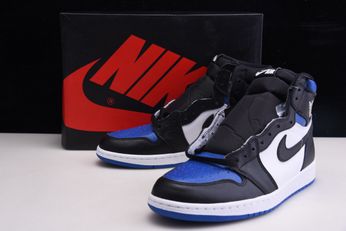air jordan 1 retro high black game royal - 555088-041‎