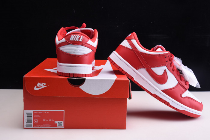 nike dunk low sp “university red” cu1727-100