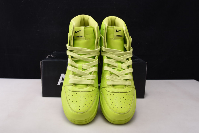 nike dunk high x ambush flash lime - cu7544-300