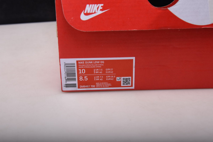 nike dunk low "yellow strike" dm9467-700