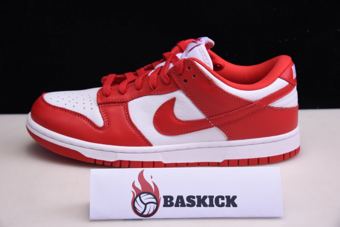 nike dunk low sp “university red” cu1727-100