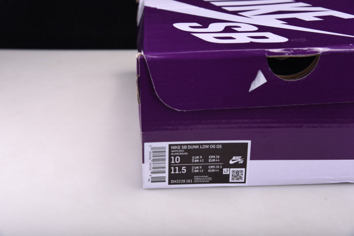 nike sb dunk low white black orange dh3228-161