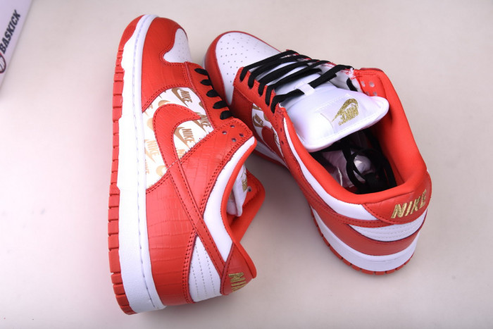 nike sb dunk low white black orange dh3228-161