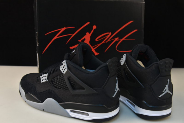 air jordan 4 “black canvas” dh7138-006