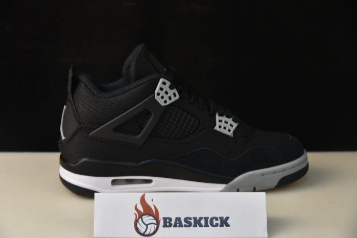 air jordan 4 “black canvas” dh7138-006