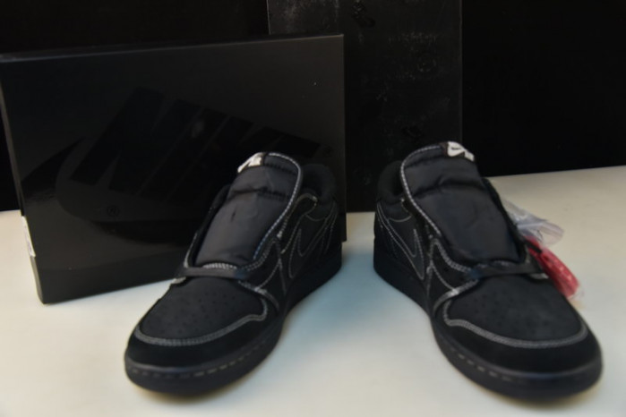 travis scott x air jordan 1 low “black phantom” dm7866-001