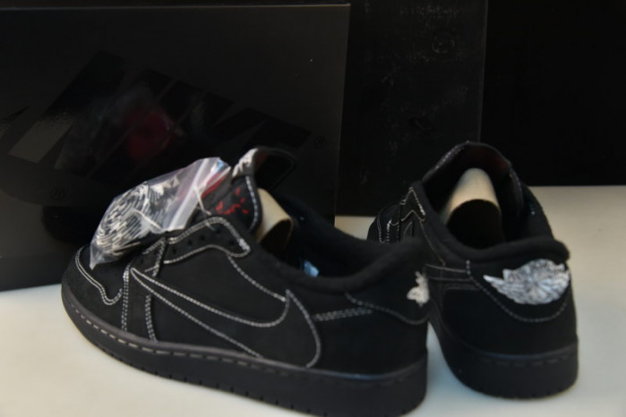 travis scott x air jordan 1 low “black phantom” dm7866-001