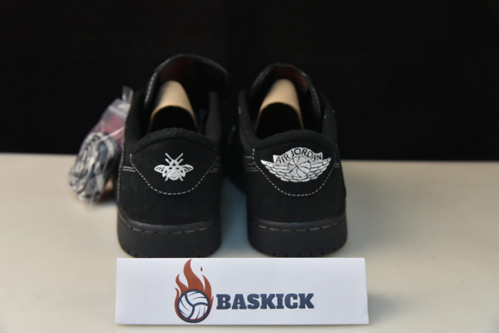 travis scott x air jordan 1 low “black phantom” dm7866-001