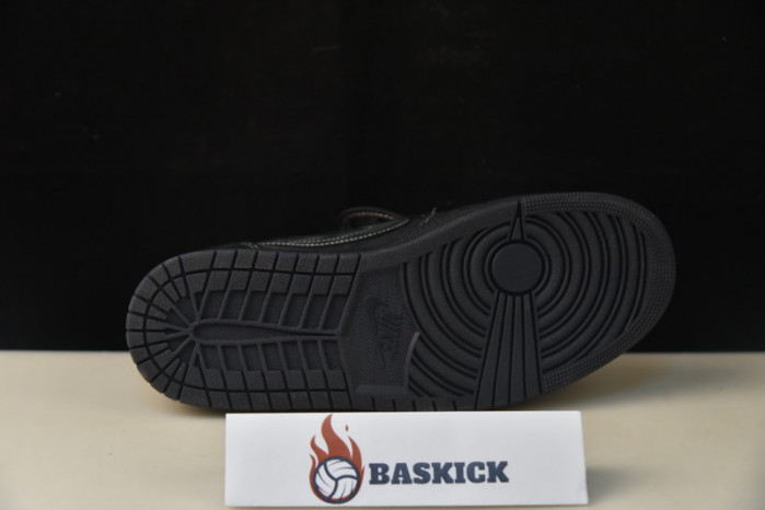 travis scott x air jordan 1 low “black phantom” dm7866-001