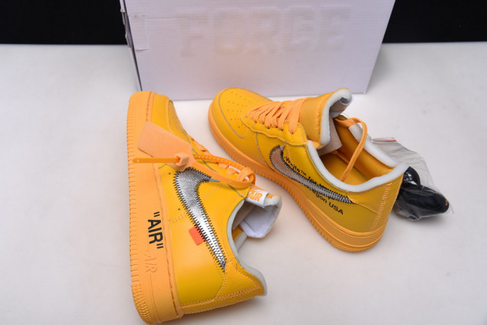 ofw x nike air force 1 low “university gold” dd1876-700