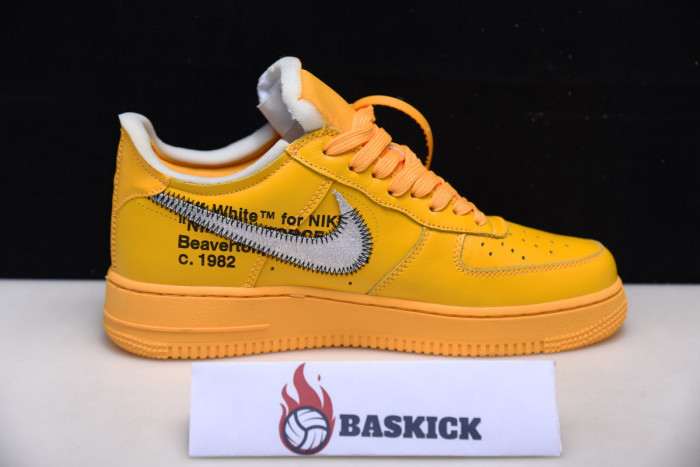 ofw x nike air force 1 low “university gold” dd1876-700