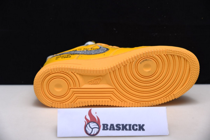 ofw x nike air force 1 low “university gold” dd1876-700
