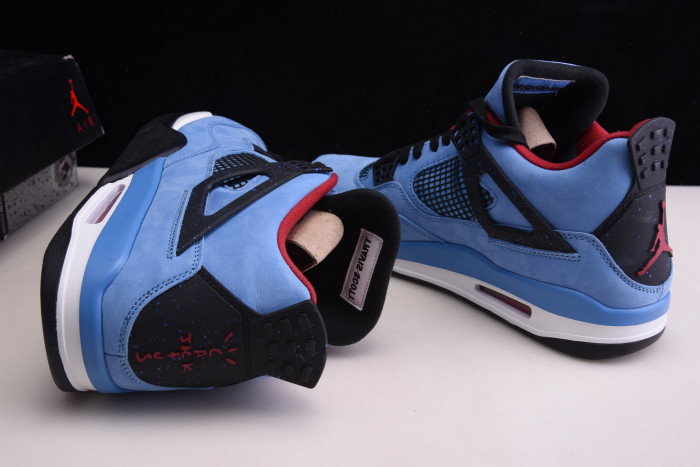 travis scott x air jordan 4 “houston oilers” university blue 308497-406