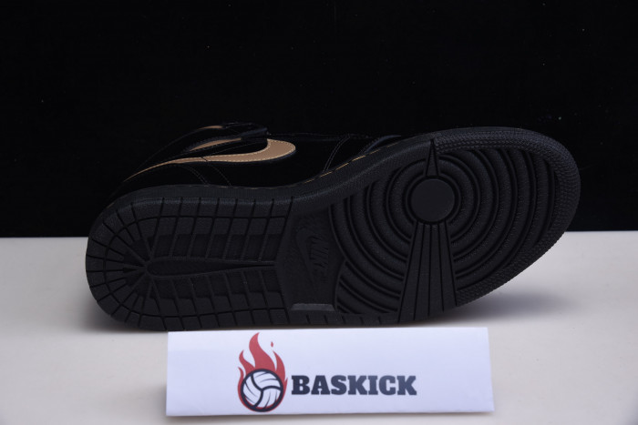 jordan 1 retro high black metallic gold (2020) 555088-032