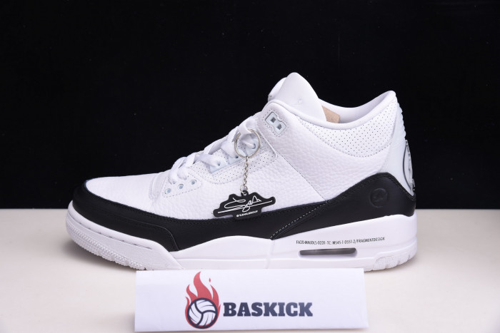 fragment air jordan 3 white black da3595-100
