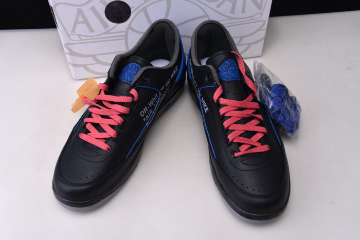 jordan 2 retro low sp ofw black blue dj4375-004