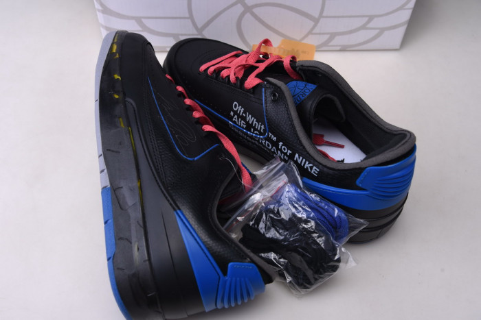 jordan 2 retro low sp ofw black blue dj4375-004