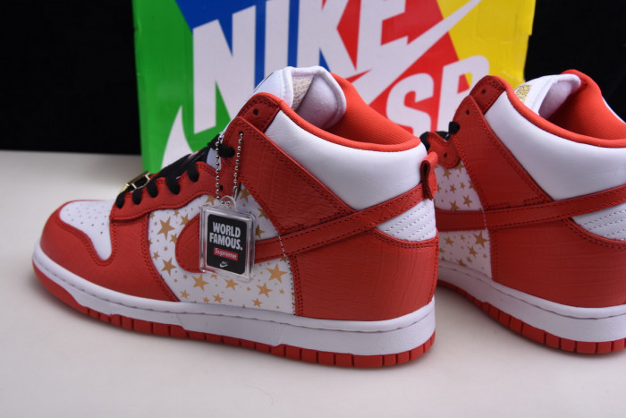 nike dunk high pro sb red stars 307385-161