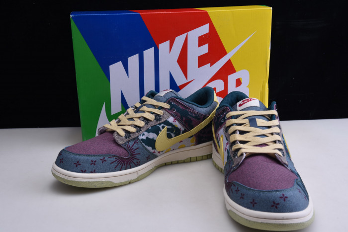 nike dunk low lemon wash multi-color cz9747-900