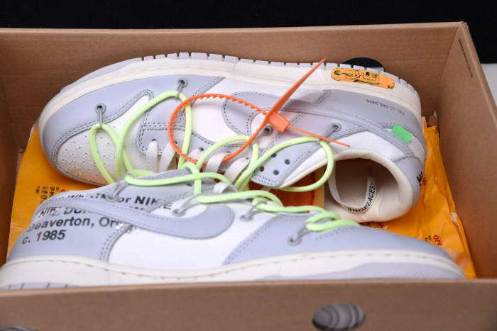 nike dunk low ofw lot 43 dm1602-128